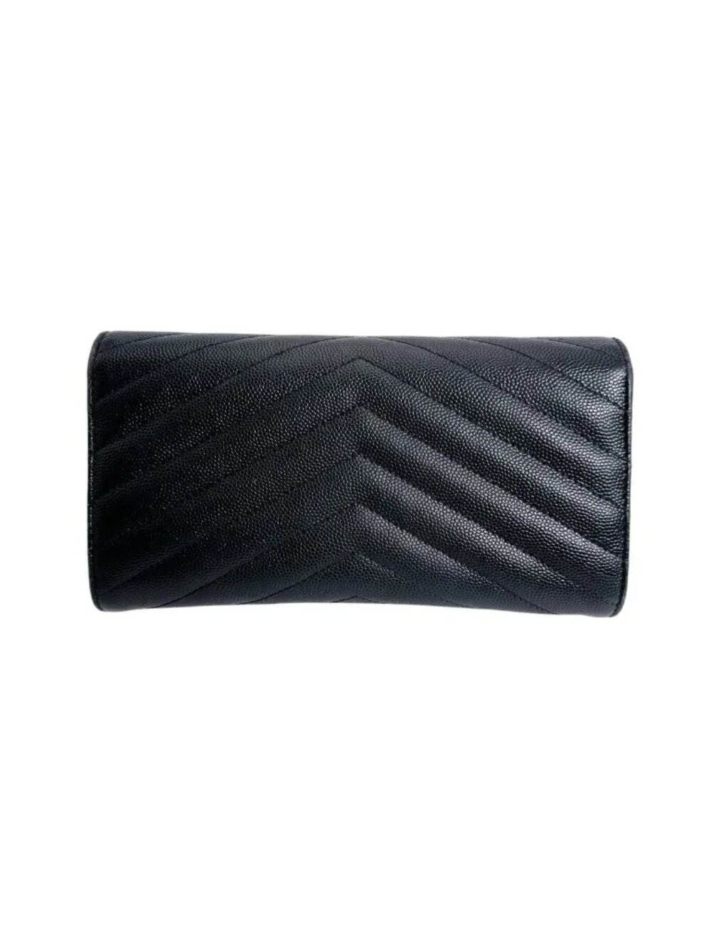 Saint Laurent Cassandra Wallet Button Type Black - Picture 2 of 15